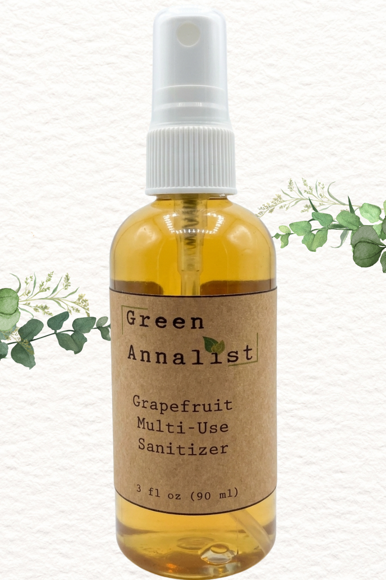 Hemp Seed Oil Infused Hand Sanitizer – Natural Spray with Essential Oils | Travel Size